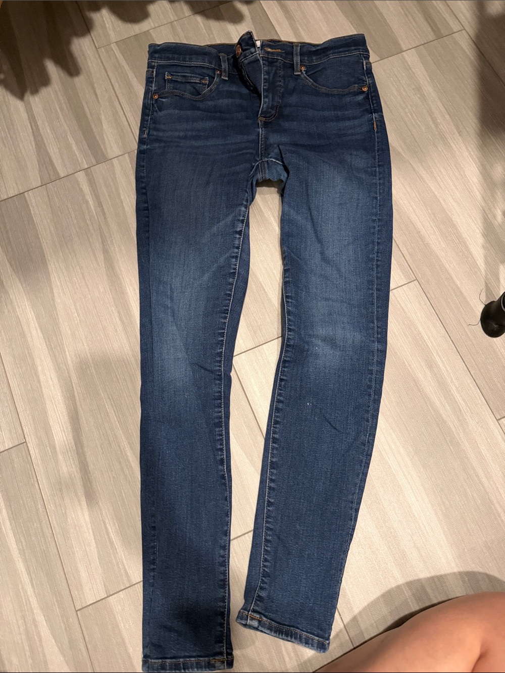 Loft skinny crop Women’s Dark Blue Stretch Denim Jeans